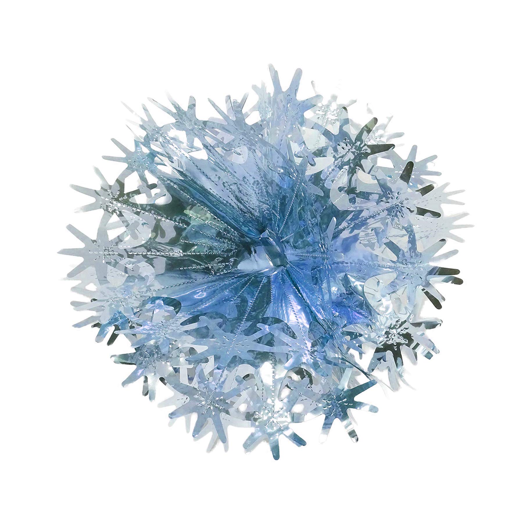 Disney White/Blue Snow Christmas Foil Ceiling Decorations - 30Cm Ball