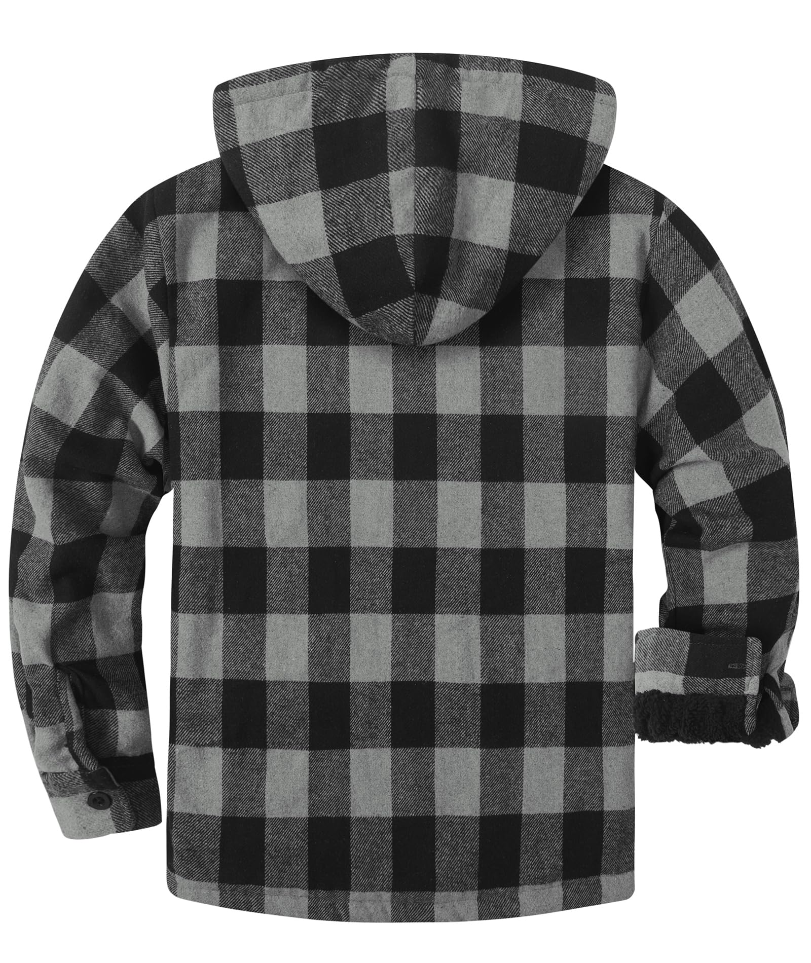 SwissWell Camicia Boscaiolo Uomo Giacca Flanella a Quadri Spessi Fodera di Peluche Felpa Cappuccio Foderata Casual Uomo Felpa con Cappuccio in pile Giacca Invernale con Tasca