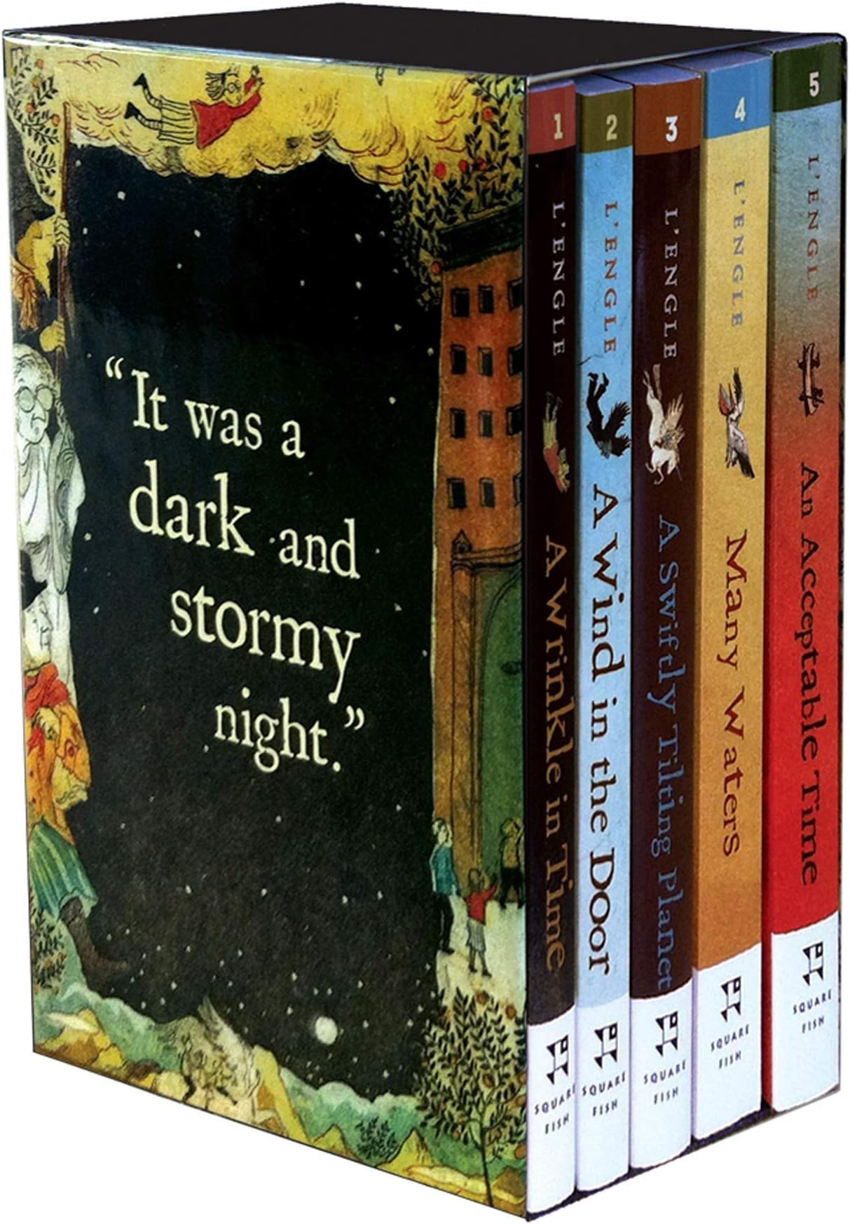 The Wrinkle in Time Quintet Boxed Set (A Wrinkle in Time, A Wind in the Door, A Swiftly Tilting Planet, Many Waters, An Acceptable Time)