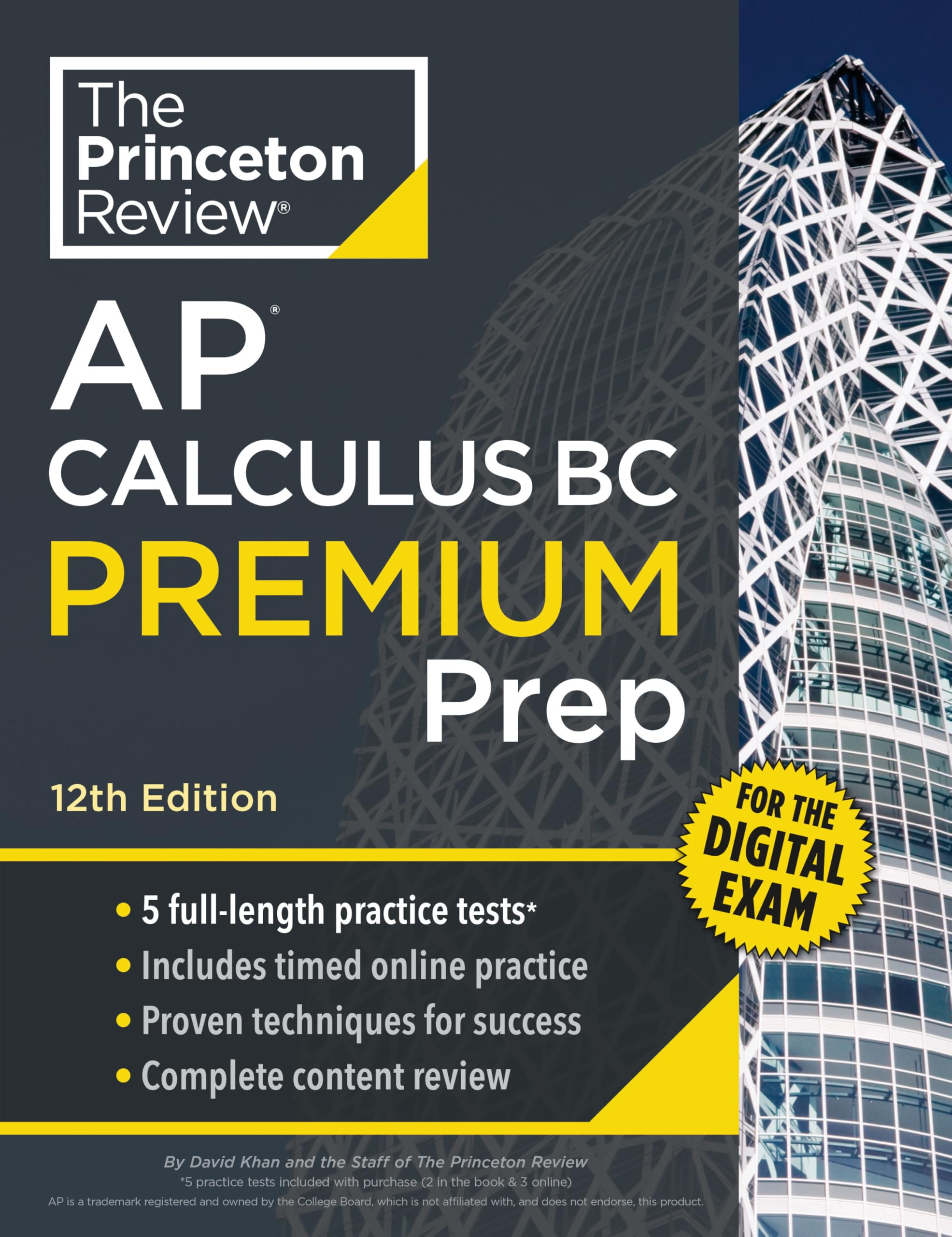 Princeton Review AP Calculus BC Premium Prep, 12th Edition: 5 Practice Tests + Digital Practice Online + Content Review (College Test Preparation)
