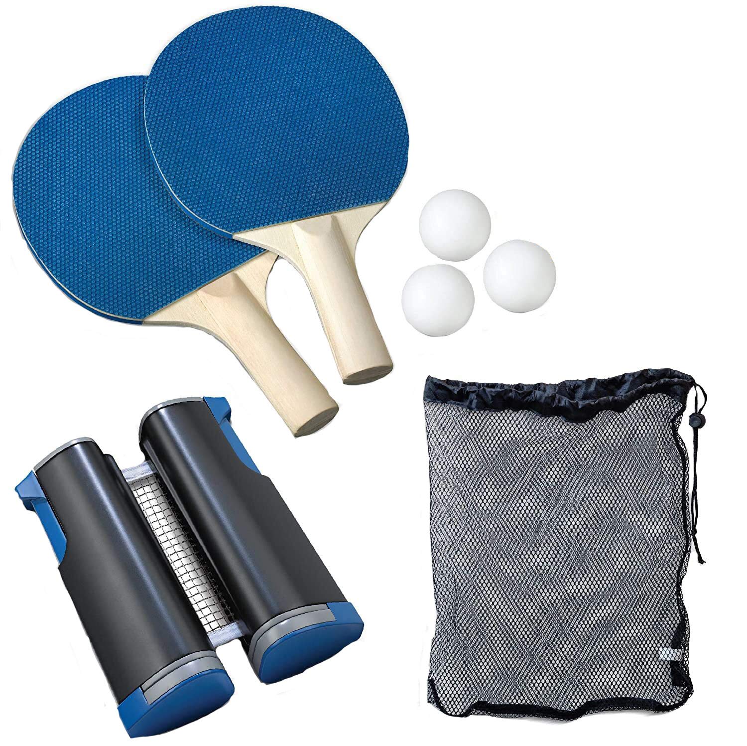 partysu Table Tennis Telescopic net Portable Game Table Top Tennis Retractable Go Anywhere Bodybuilding