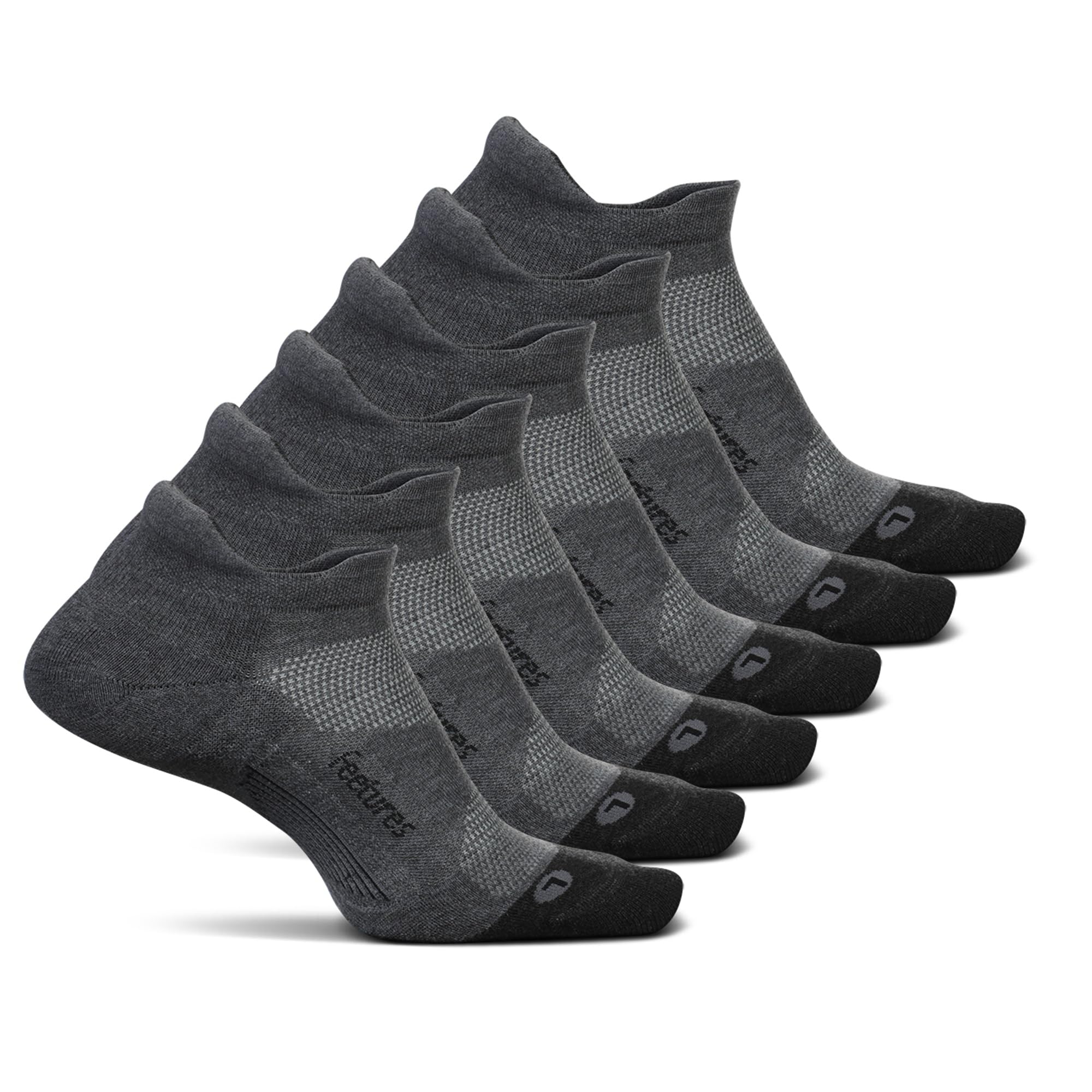 Feetures Elite Max Cushion No Show Tab - Running Socks for Men & Women - Athletic Compression Socks - Moisture Wicking