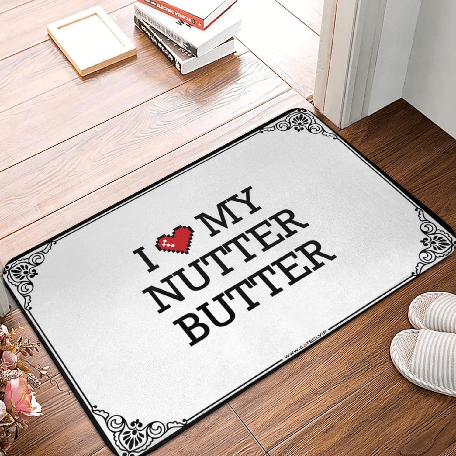 Large Outdoor Door Mat I Love My Nutter-Butter Doormat Room Stuff Outdoor Doormats (Color : Colour, Size : 65X90CM)