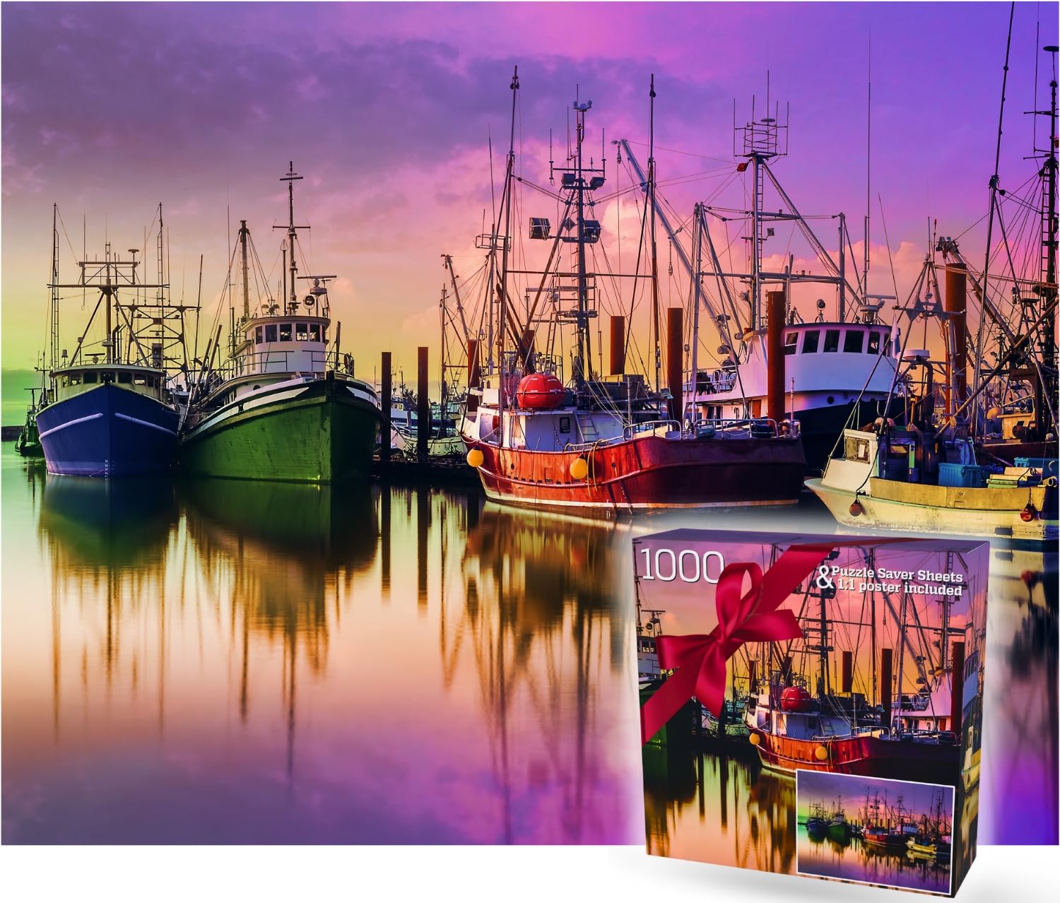 1000 Piece Lake Sunset Jigsaw Puzzle - Real Photo -13 1000 Piece Lake Sunset Jigsaw Puzzle - Real Photo -13