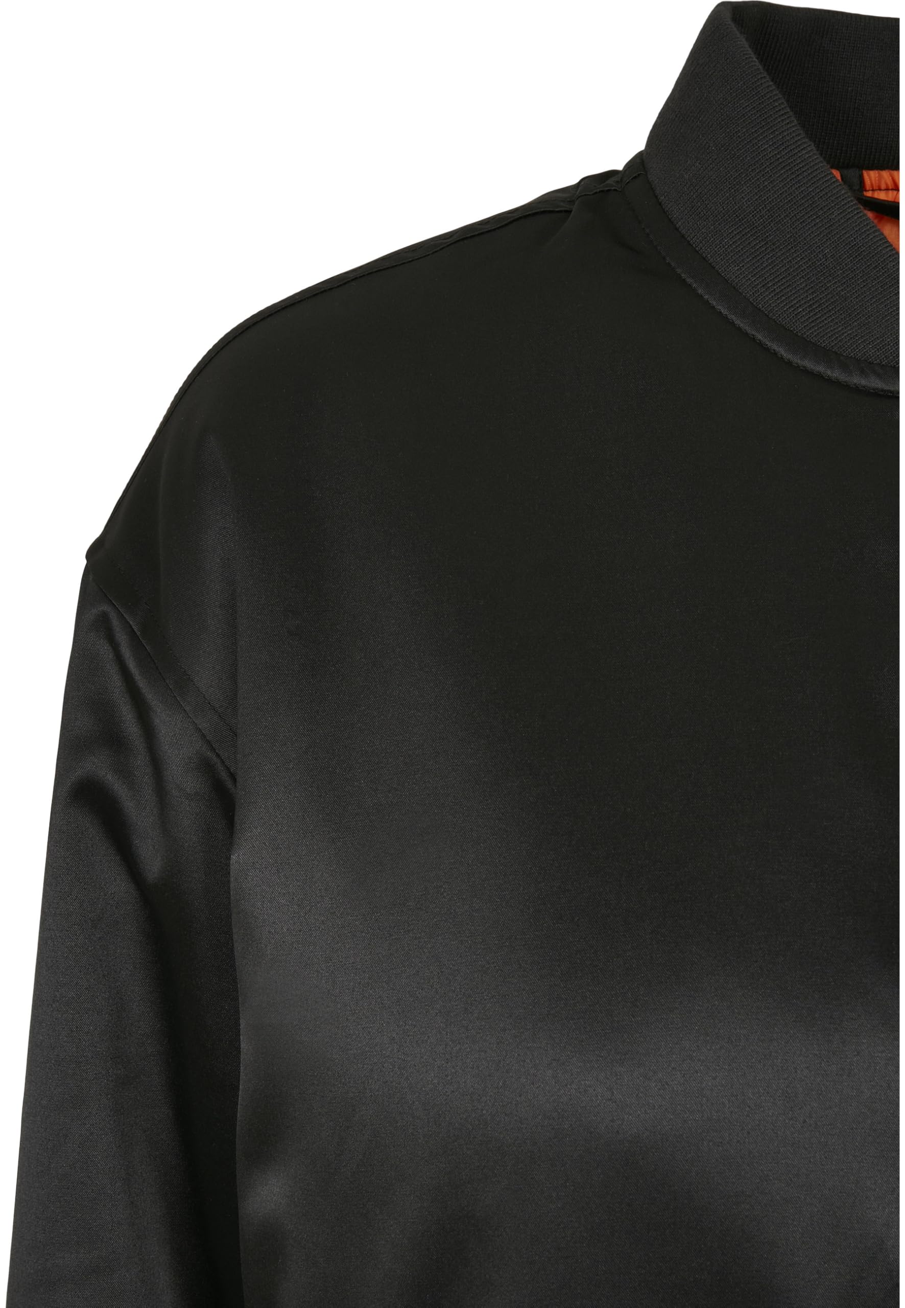Urban Classics Ladies Oversized Satin Bomber Jacket Frauen Bomberjacke schwarz