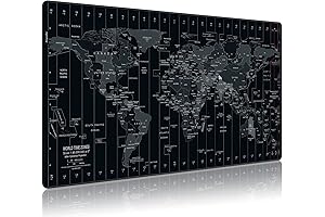 World Map Gaming Mouse Pad - Extended Speed Mousepad with Personalized Design