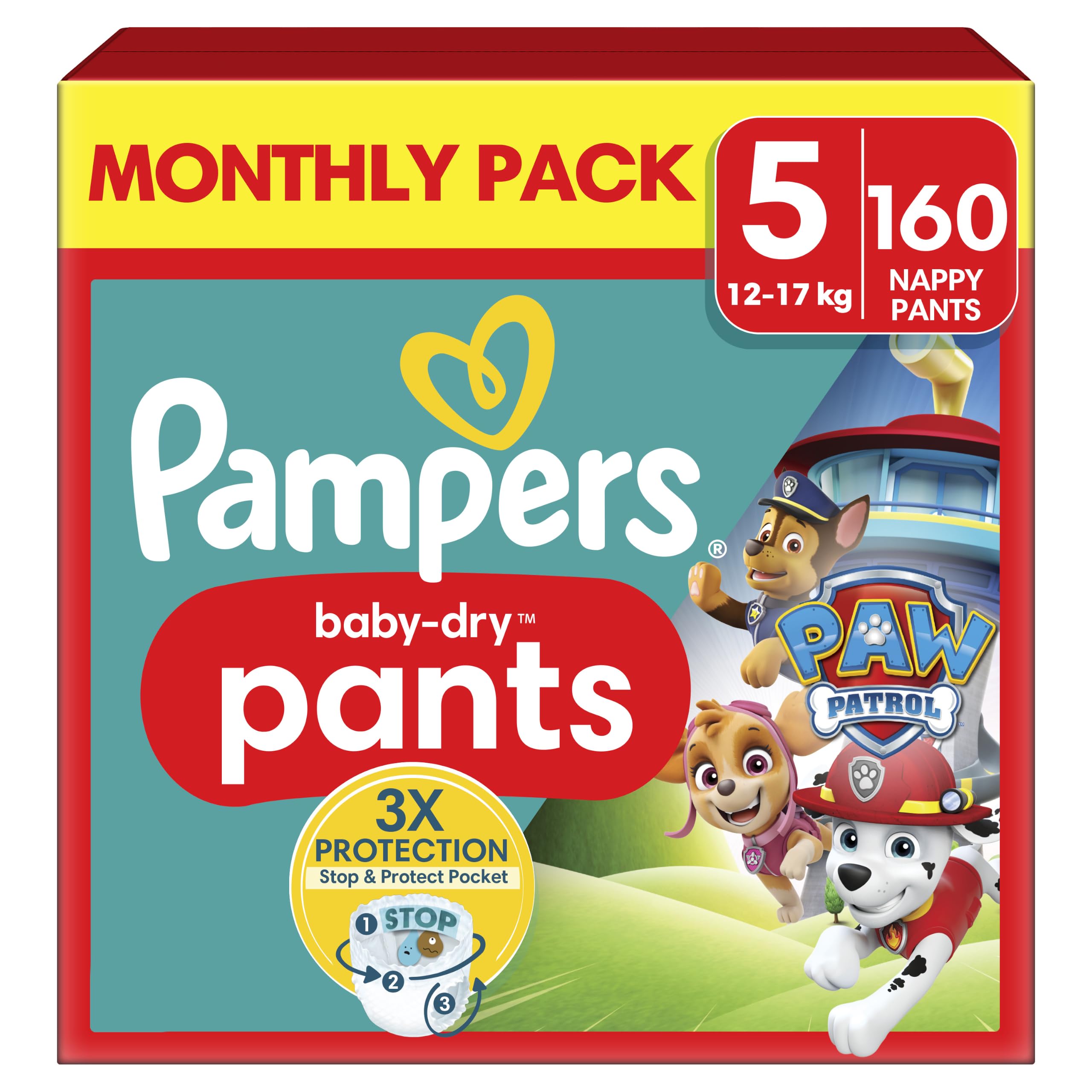Pampers Baby-Dry Paw Patrol Nappy Pants Size 5