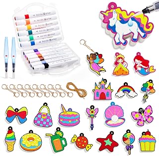 JoyCat Art Kit- 3D DIY Foam Texture Painting Kit, Unicorn & Princess Magic Puffy Paint Kit, Stocking Stuffers, Craft Kits for Kids, Christmas Gift for Girls & Boys Ages 4, 5, 6, 7, 8, 9, 10