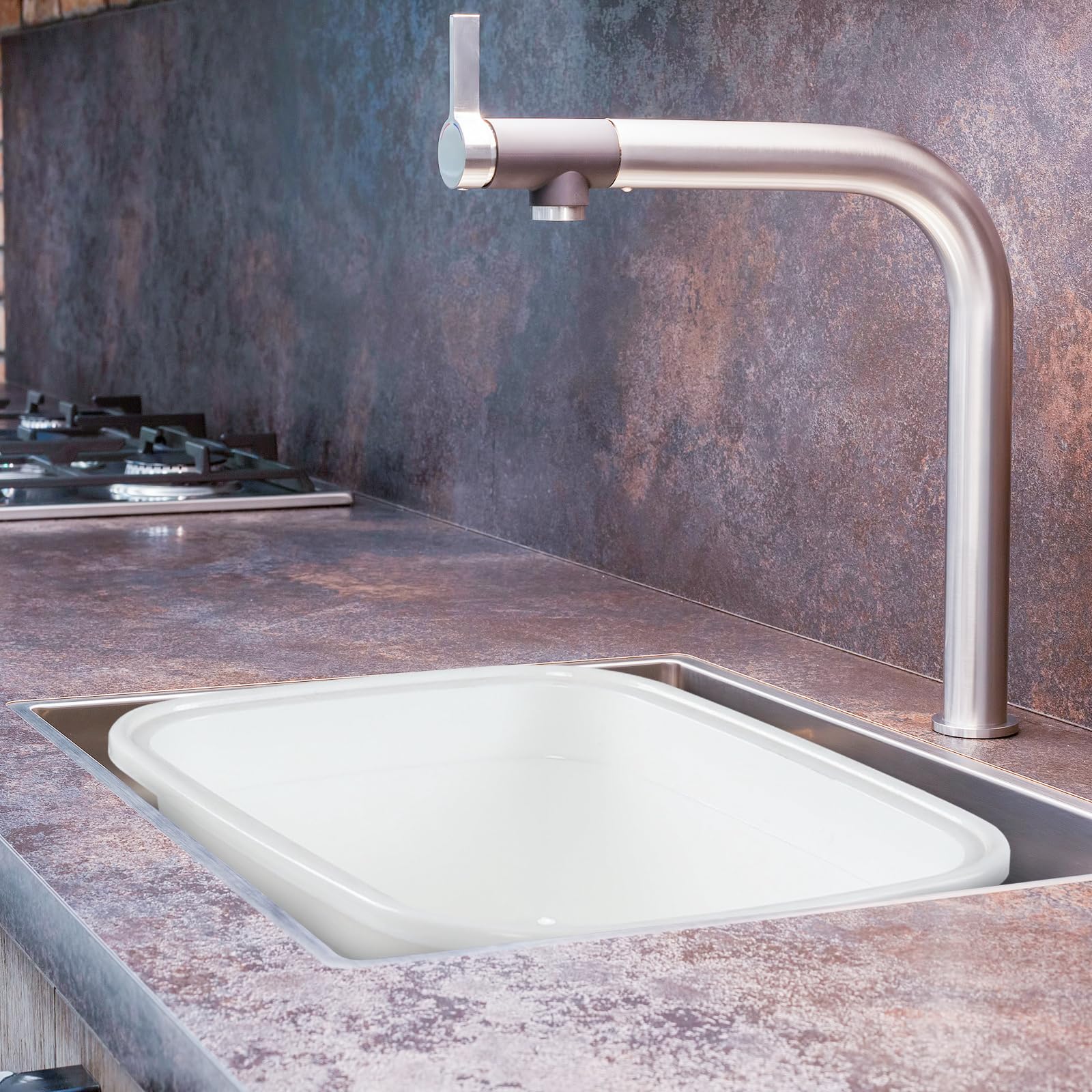 Grand plat de 18 litres, lavabo, fournitures de nettoyage pour lavage, nettoyage, trempage des pieds, lavage de la vaisselle