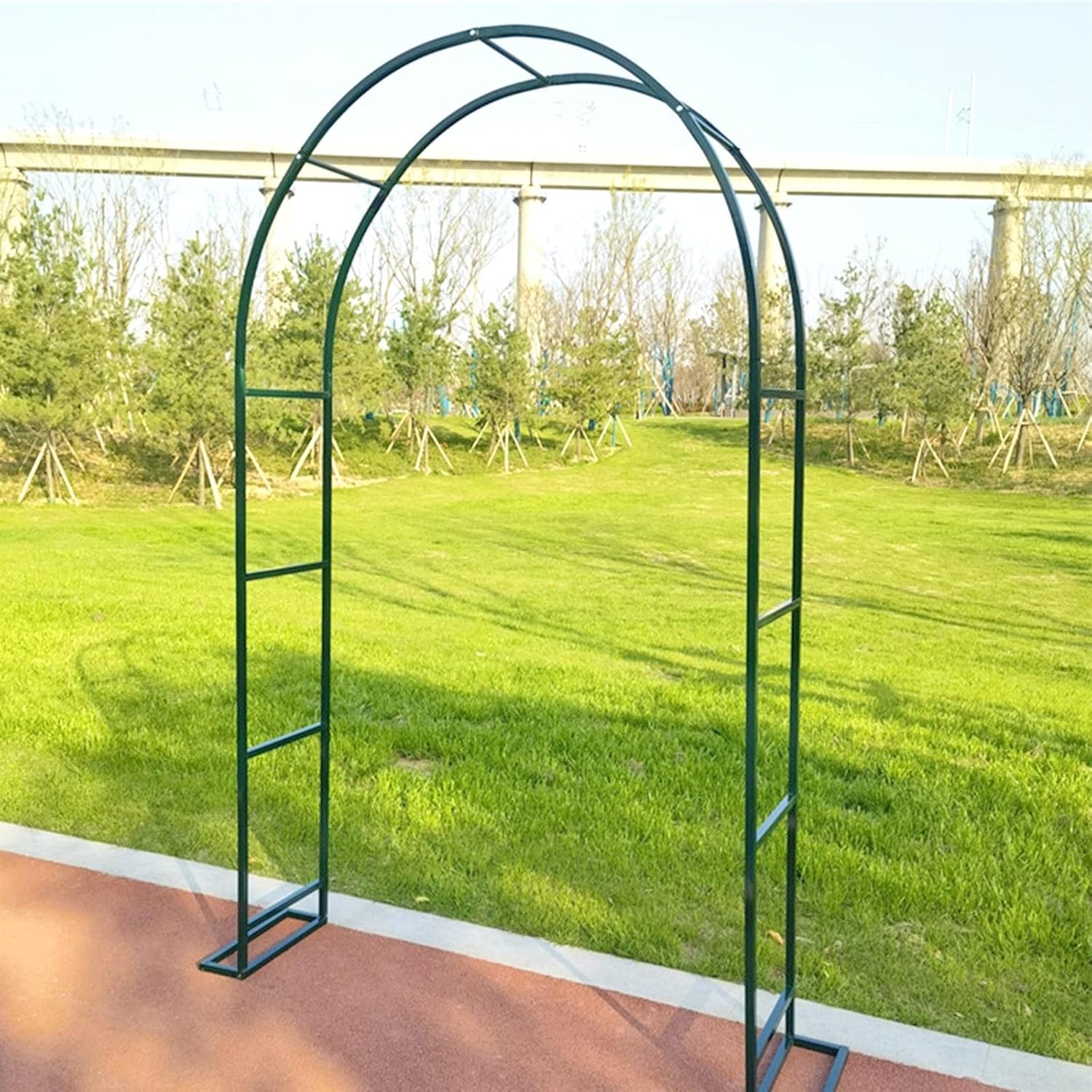 Garden Arch Trellis,Garden Arbor,Metal Support Frame Suitable for Plant Climbing,Garden Gazebo,Aisle/Entrance/roof Decoration (Color : Black, Size : 120x220x40CM)