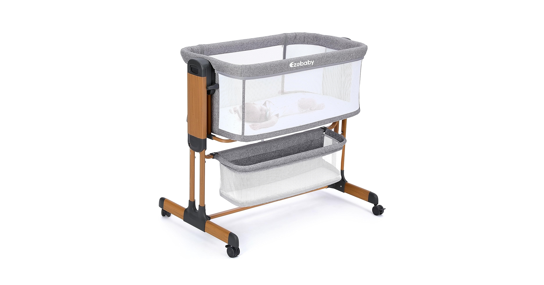【取り置き中】babythree Amazon.com: Ezebaby 3-in-1 Rocking Bassinet for Baby