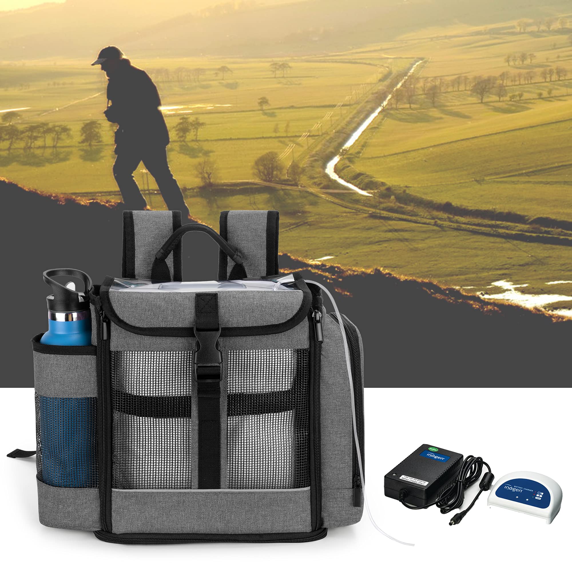 CURMIO Portable Oxygen Concentrator Backpack Compatible with Inogen One