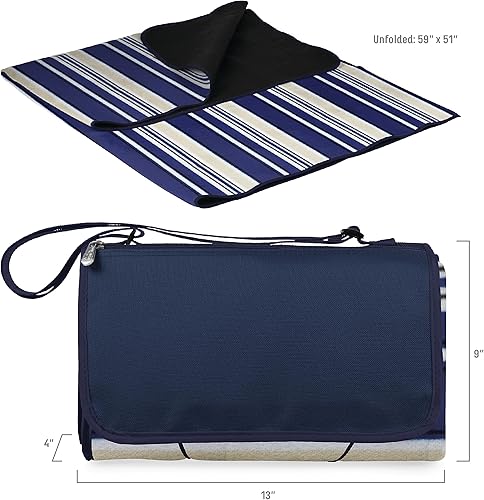 Vista 54 de PICNIC TIME Manta de picnic al aire libre Negro