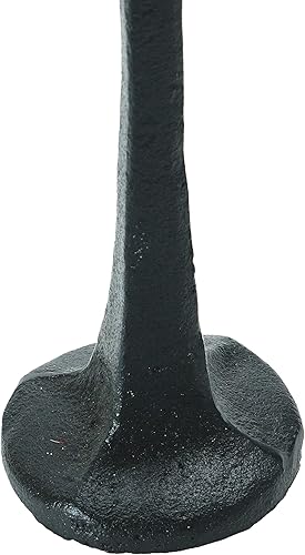 Miniatura 5 de Creative Co-Op Cónica de hierro fundido, portavelas negro