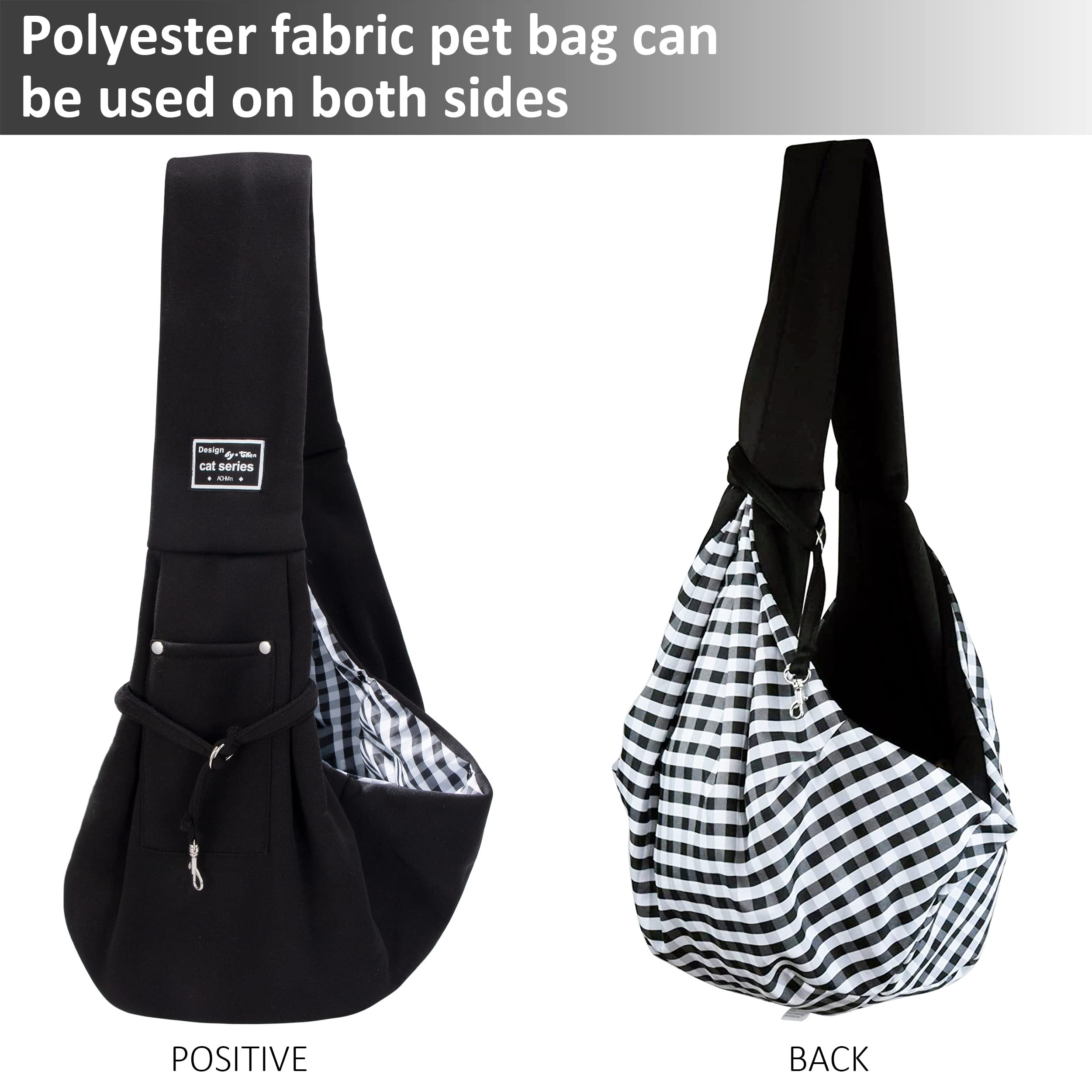 Tragetücher Hunde Kleine Katze Haustiere Schultertasche Hunde Frei Reisetasche mit Fronttasche Pet Bag für Spaziergang Draussen, Hundetragebeutel bis 5kg