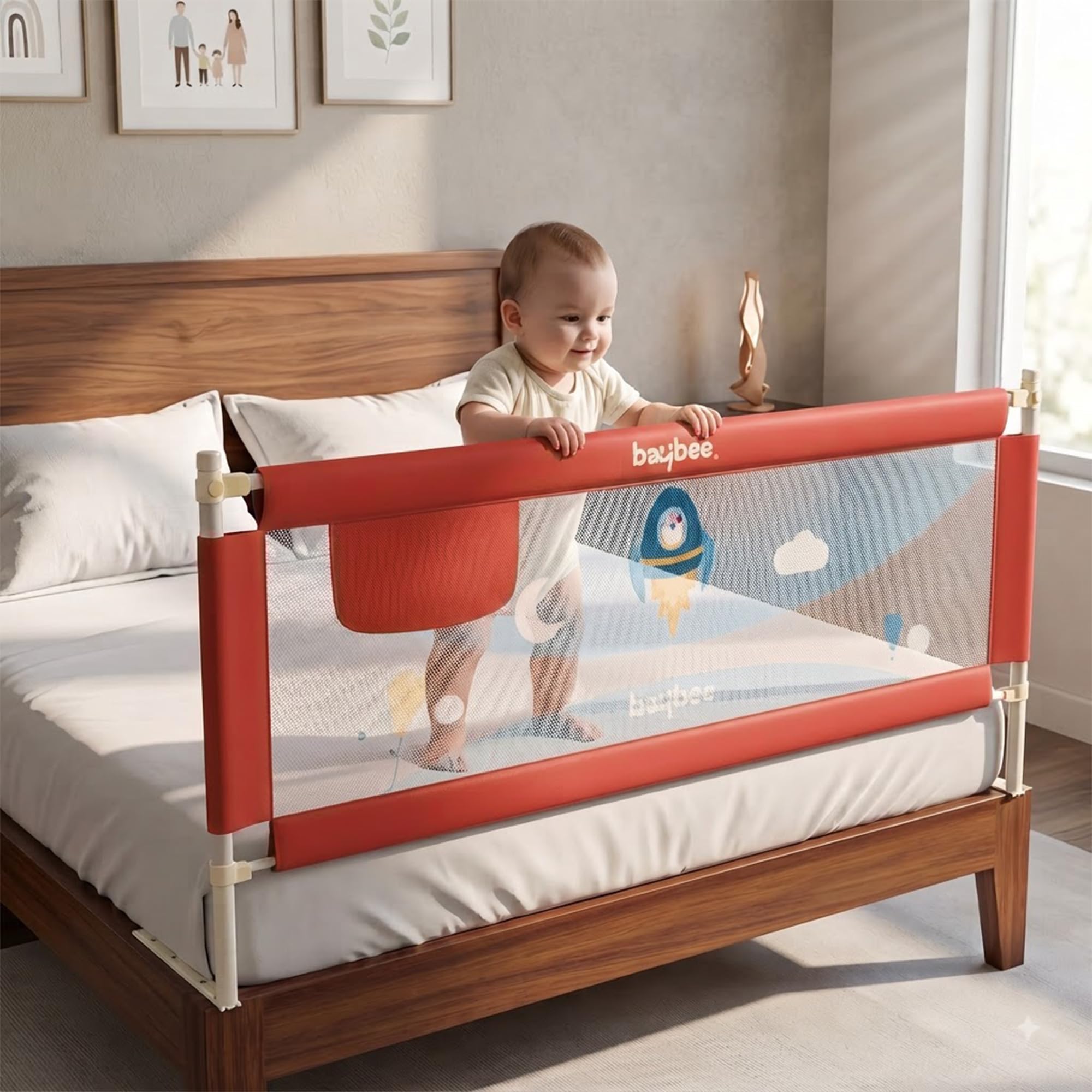Baby Bed Rail Guard - Prevent Falls & Keep Baby Safe -15