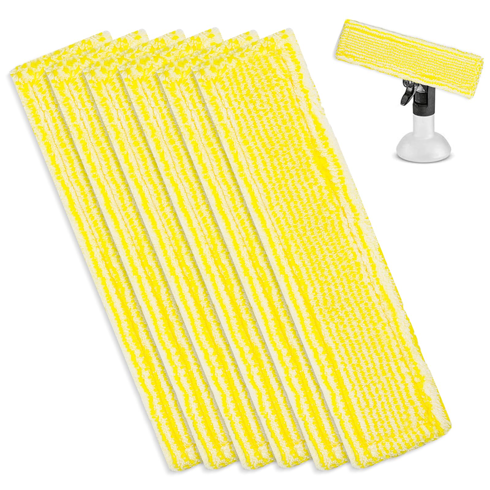 6 Pcs Chiffons de Nettoyage en Microfibre pour Karcher Bonnette Microfibre Lingette pour Lave Vitre Karcher WV2 WV5 WV6 Plus Premium pour Nettoyeur Vitre Aspirateur de Fenêtre Accessoires
