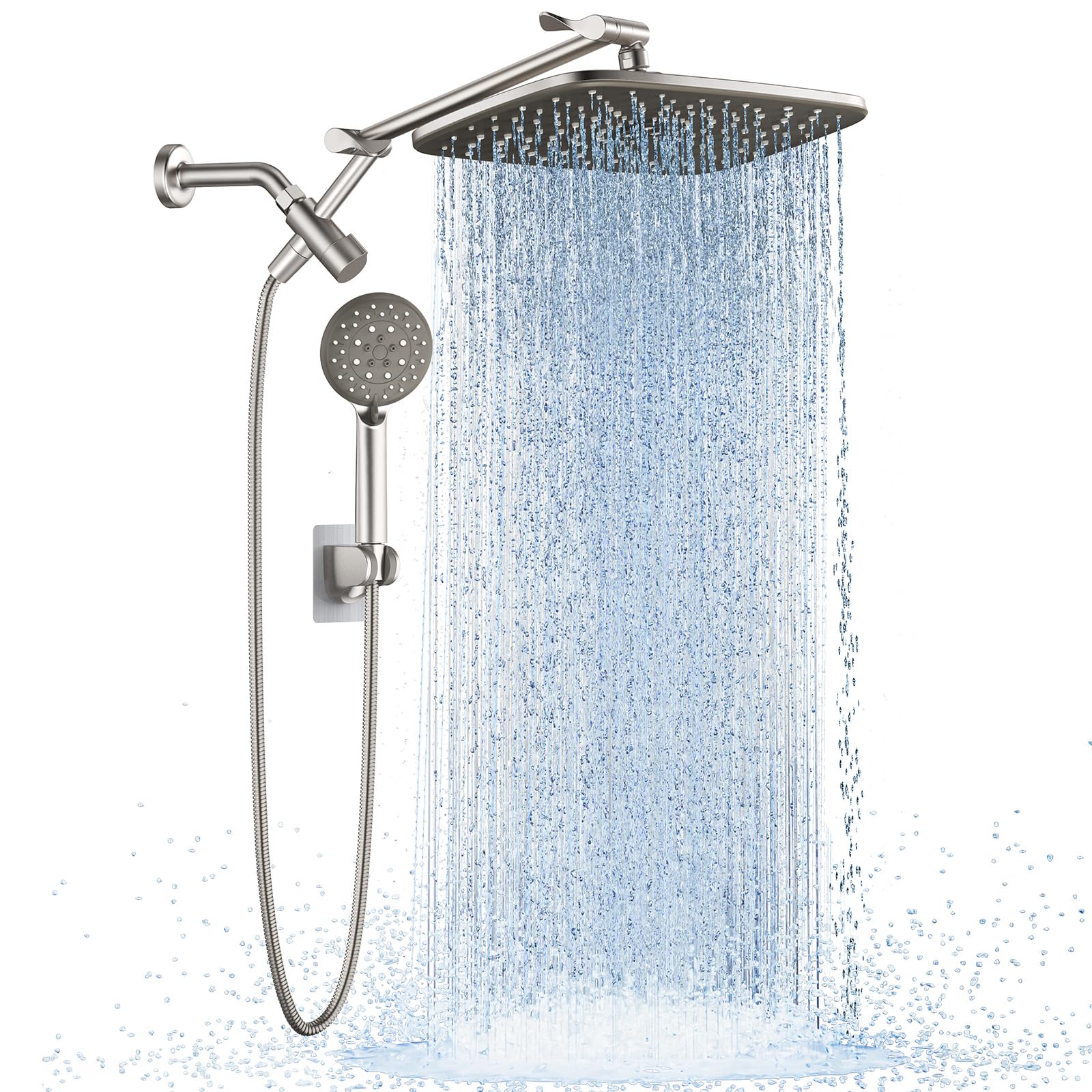Veken Starlight 11.8" High Pressure Shower Head with Handheld, Easy Install