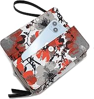 Vista 3 de Lanyani Cartera cruzada RFID con bolsillo para teléfono para mujer, cuero vegano