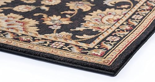 Miniatura 7 de Alfombra de pasillo 2x8, alfombra de cocina, pasarela de entrada, tradicional, oriental, negro, 2 pies 3 pulgadas x 7 pies 3 pulgadas