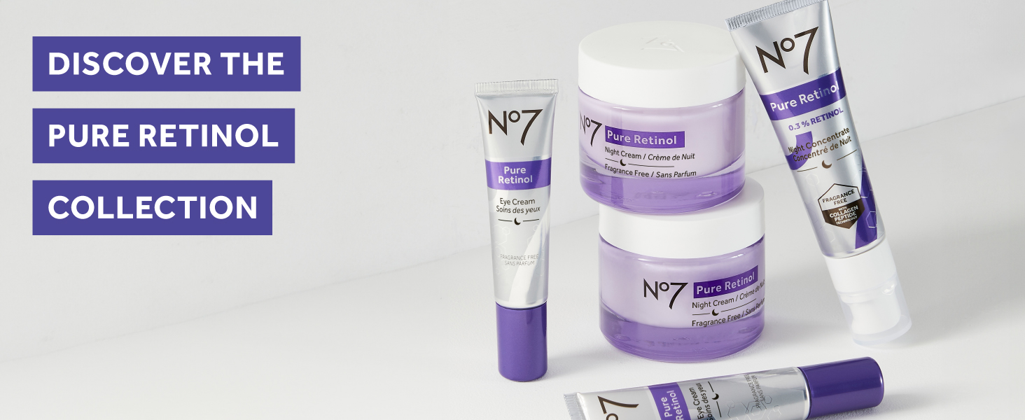 Amazon.com: No7 Pure Retinol Night Cream - Collagen-Boosting