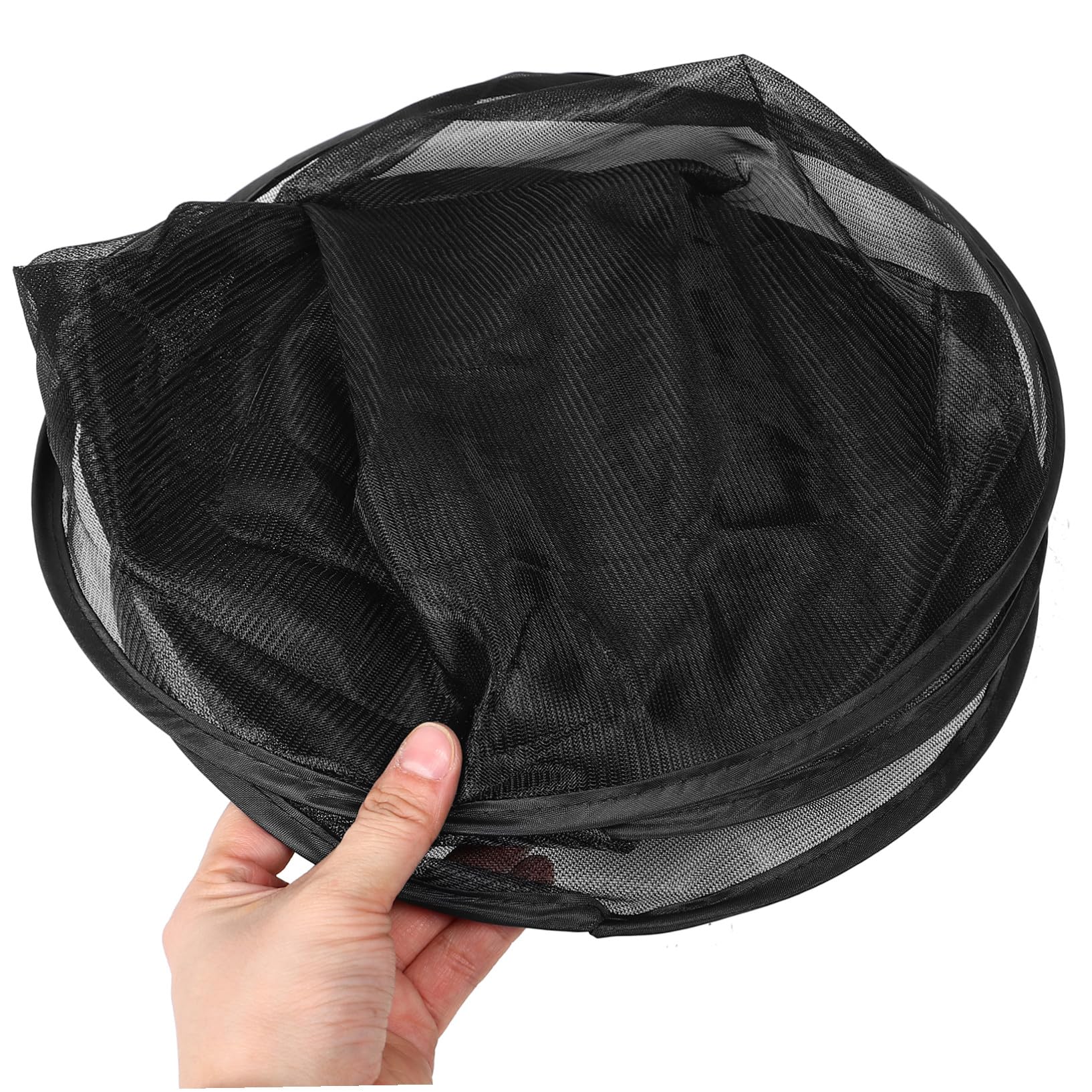 Pare-Soleil de Voiture en Maille 6 Pièces Noir avec Ventouses