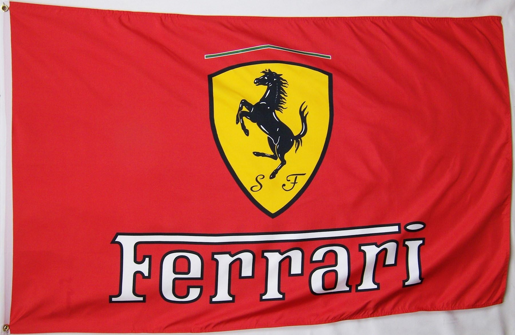 Ferrari Scudetto Red Car Flag 3' x 5' Indoor Outdoor Deluxe Banner