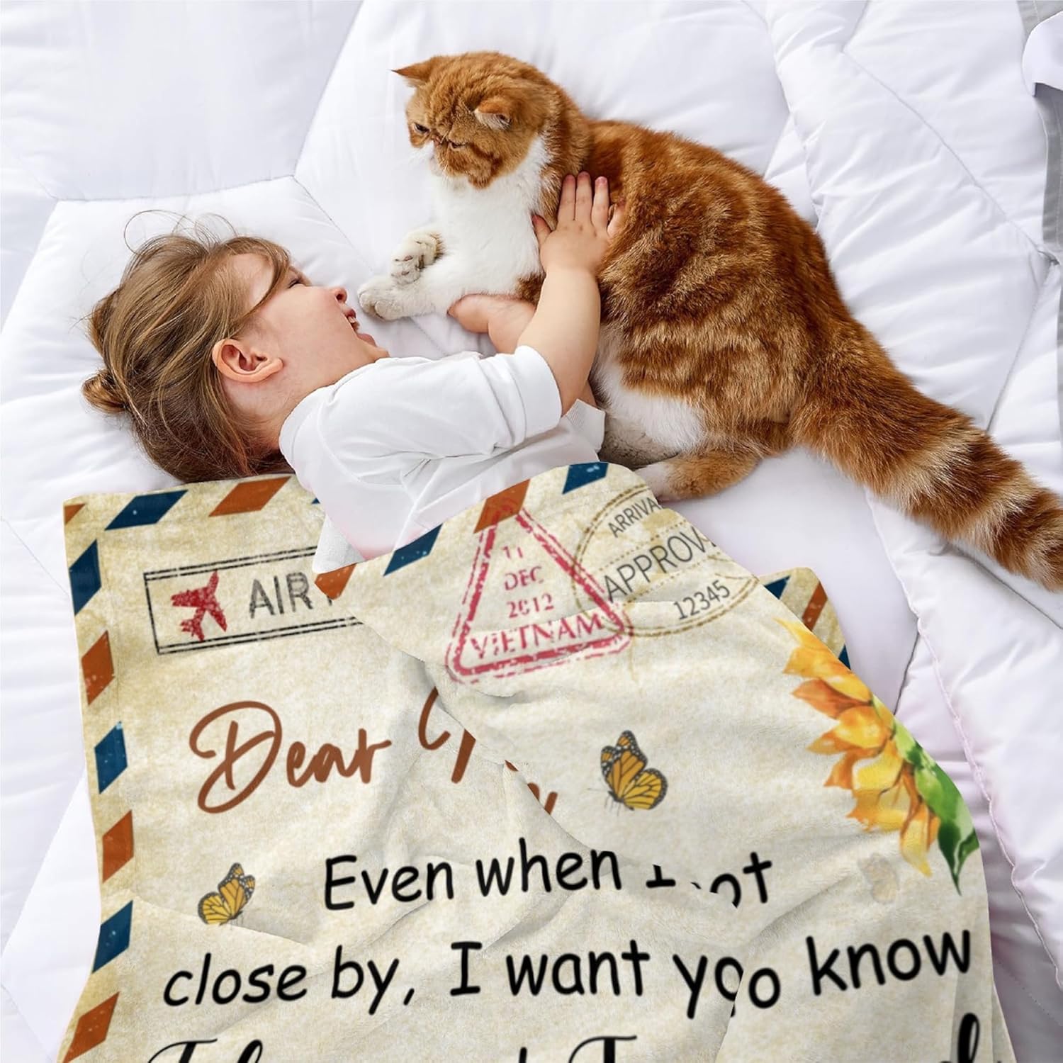 Niece Gifts from Auntie, Birthday Blanket, 60' X 50' - Image 2