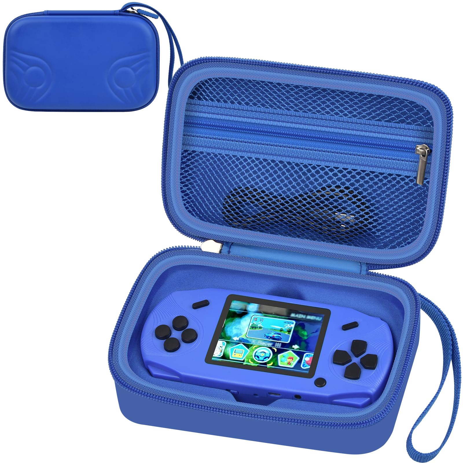 casmilee Travel Carrying Case Compatible with Beijue/for WELLST·G 16 Bit Handheld Games, Kids Video Games Storage Holder, Portable Electronic Game