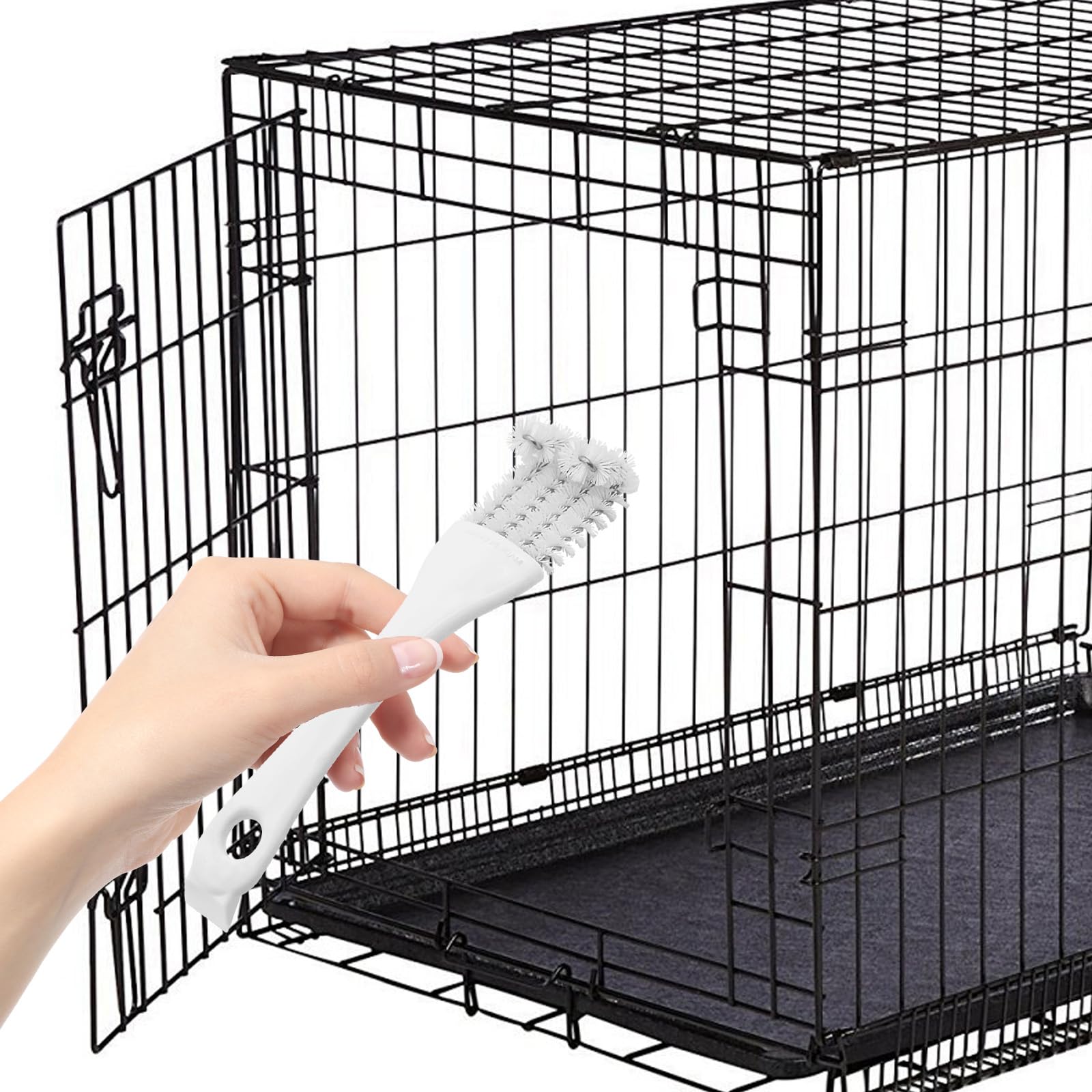 4 Pezzi di Paletta per la Pulizia delle Gabbie per Uccelli con Manico Lungo, Accessori per Gabbie per Uccelli, per Una Migliore Pulizia degli Escrementi degli Uccelli dalle Gabbie per Animali