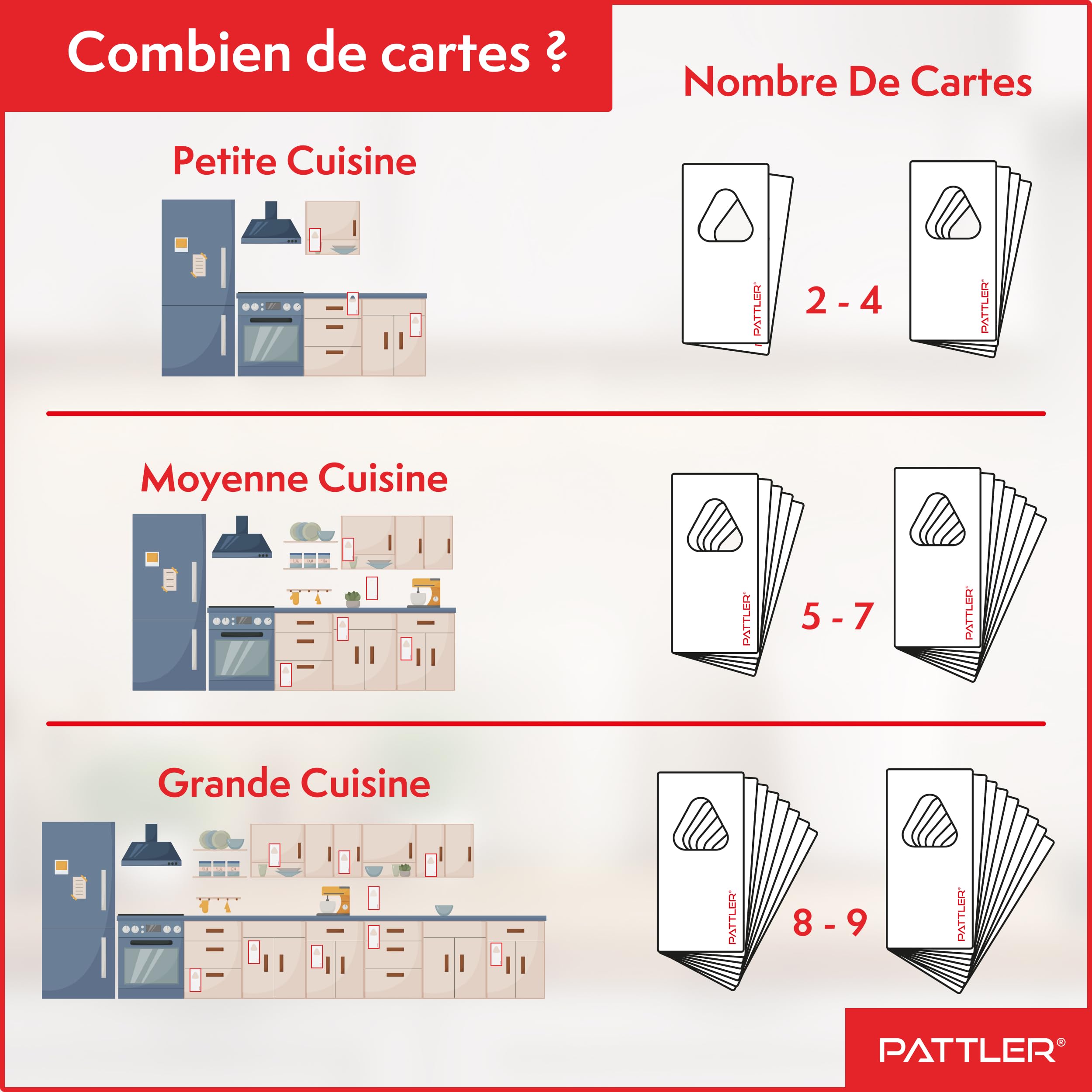 PATTLER® Guêpes Anti Mite Alimentaires - Lutte Efficace Contre Les Mites. Alternative Aux Pièges, Sprays et Pièges à Phéromones - 6 Carte à Deployer avec 1 Livraison