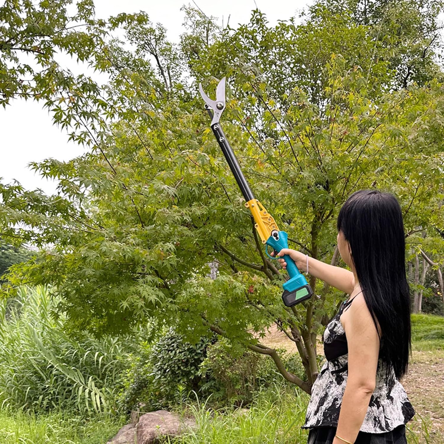 Pole Pruning Shear Battery Powered Cordless Electric Pruning Telescoping Electric Pruning Shears