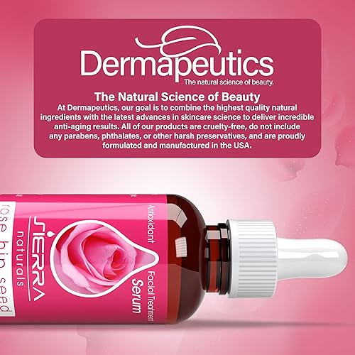 Miniatura 7 de Sierra Naturals Aceite de rosa mosqueta para cara, aceite de semilla de rosa mosqueta, beneficios para la piel, ideal para la belleza, suero