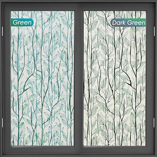 Miniatura 8 de DKTIE Película de privacidad para ventana con herramientas de instalación, vitrales decorativos para el hogar, adhesivo estático para ventana de