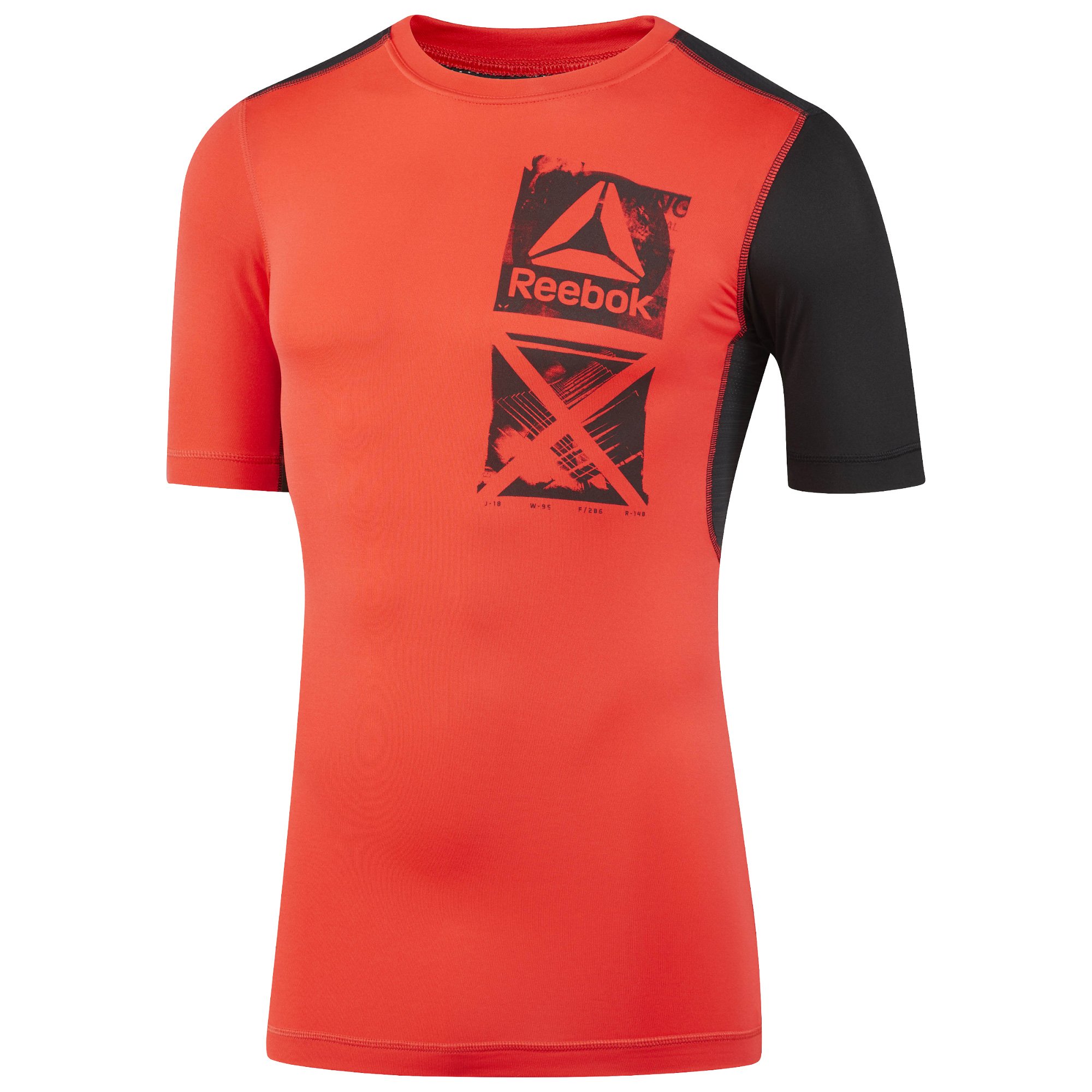 Reebok Activchill Graphic Compression męska koszulka treningowa, czerwona, S