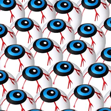 Zubebe 16 Pieces Halloween Eyeballs Plastic Eyeballs Halloween Bouncing Eyeballs Fake Hollow Eye Balls Halloween Party Favors for Halloween Trick or Treat Party Decoration Horror Props