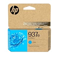 HP 937e EvoMore Cyan Original ink cartridge