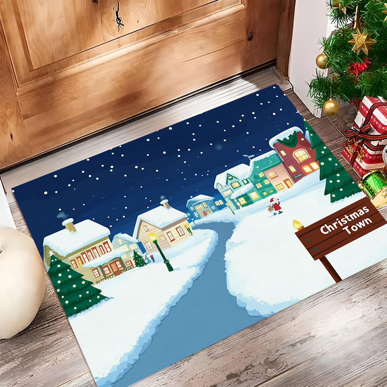 Paillasson absorbant grand format 80x120 cm contre les sols glissants de l'entrée