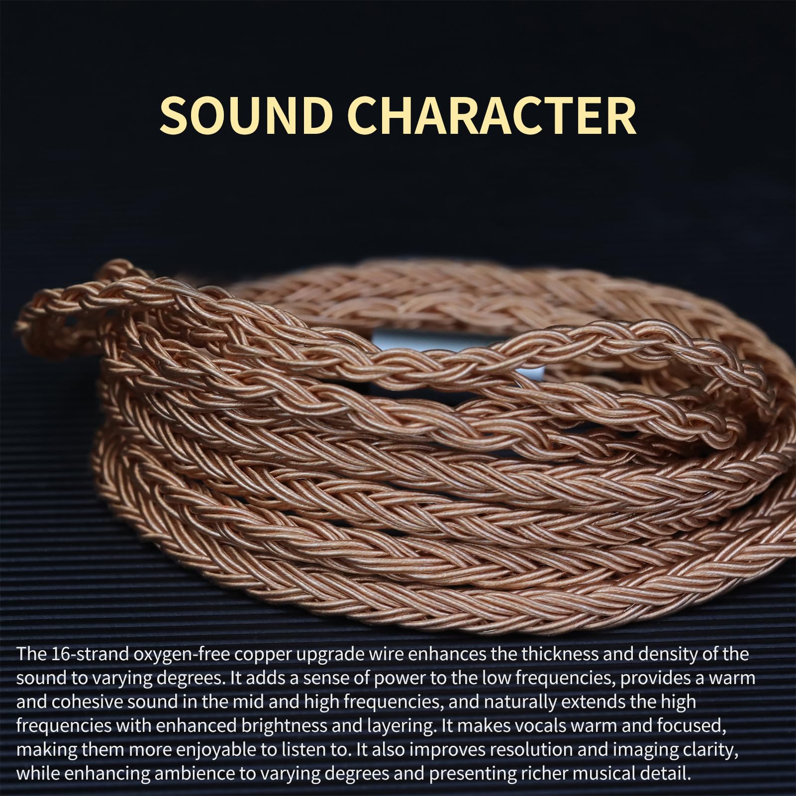 okcsc Cavo di ricambio ZT16 con doppia spina bilanciata da 2,5 mm a 4,4 mm, 16 nuclei placcati in rame IEM, cavo professionale per audiofili per cuffie Hifiman HE-400i, HE400S, HE350, HE1000, HE560