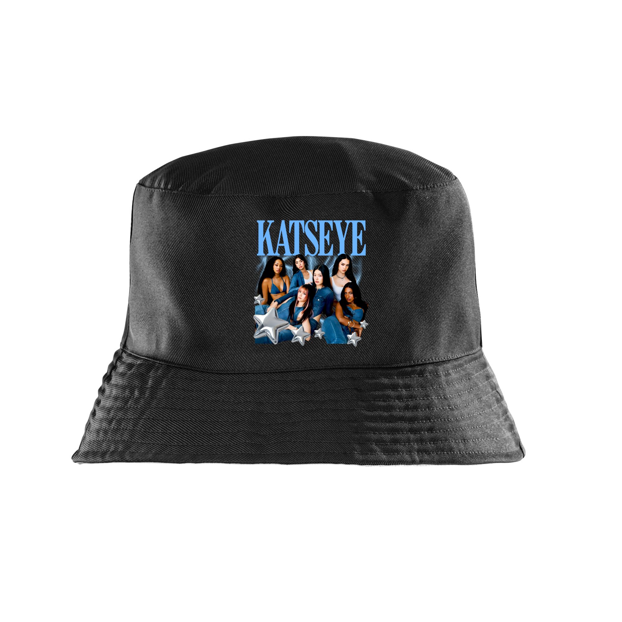 New Spirit Original Unisex Black Katseye, Cool Trendy Novelty Pop Adults Bucket Hat, Novelty Hats Humerous Iconic Funny Fun Joke Pun Silly Trendy