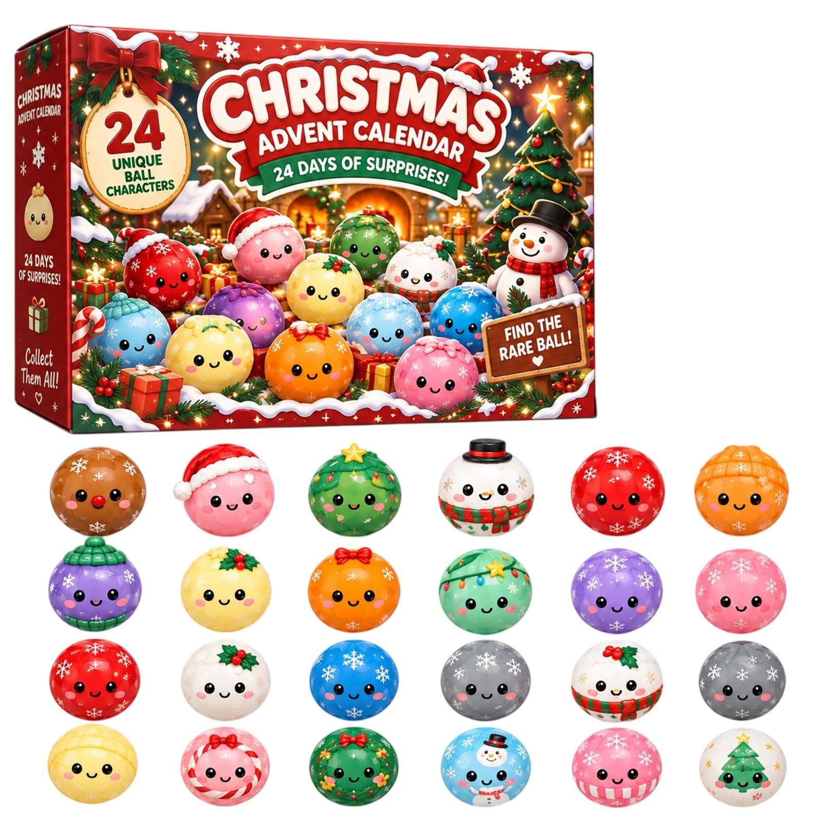 24 Mini & 1 Large Mystery Dumpling Squishy Advent Calendar 2026