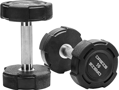 Rubber Encased Dumbbell Sets, Premium Weights Set, Exercise&Fitness Equipment for Home Gym, Hand Sets for Workout, and Strength Training - Available