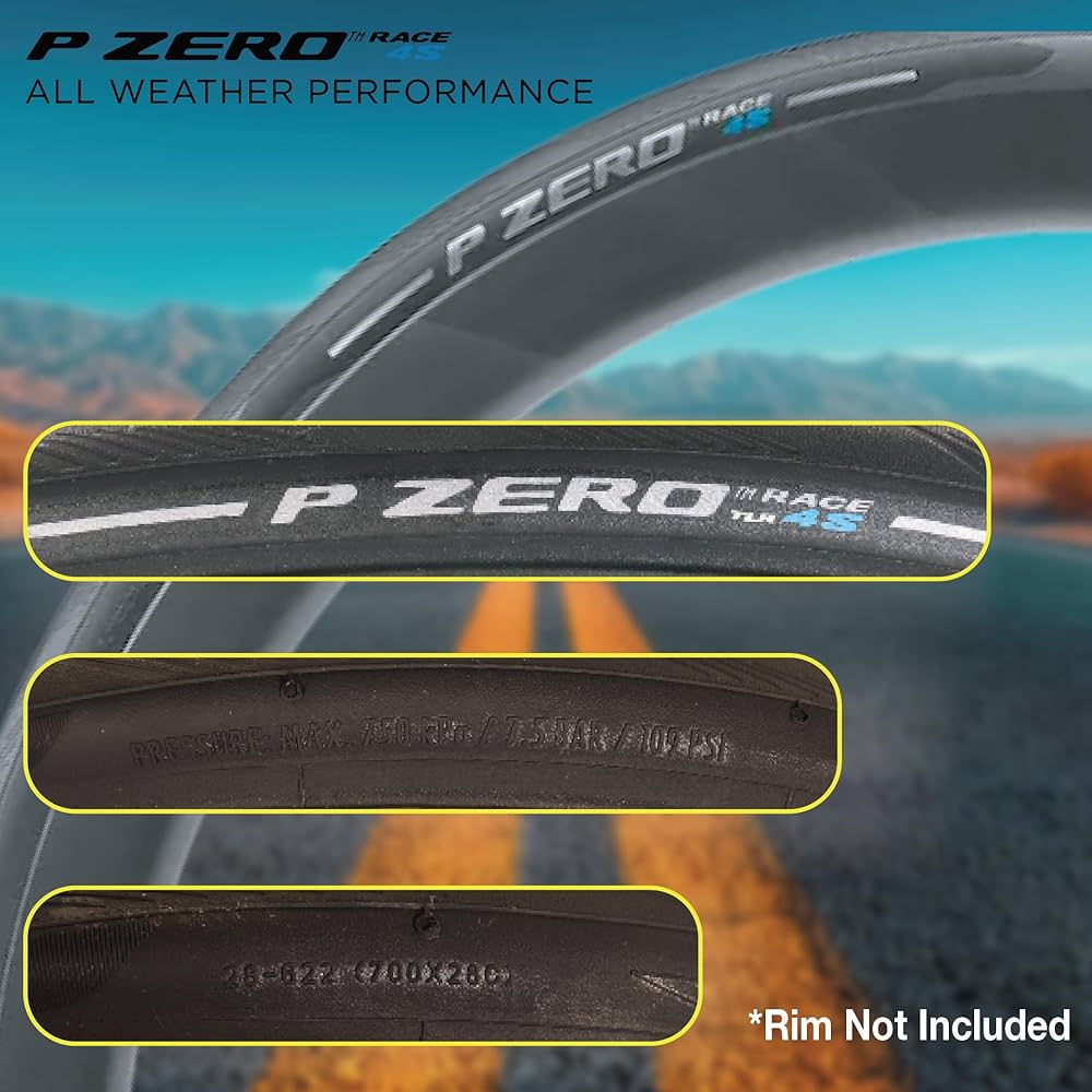 Amazon.com : Pirelli P Zero Race 4S 28-622(700x28c) & SmarTUBE 23