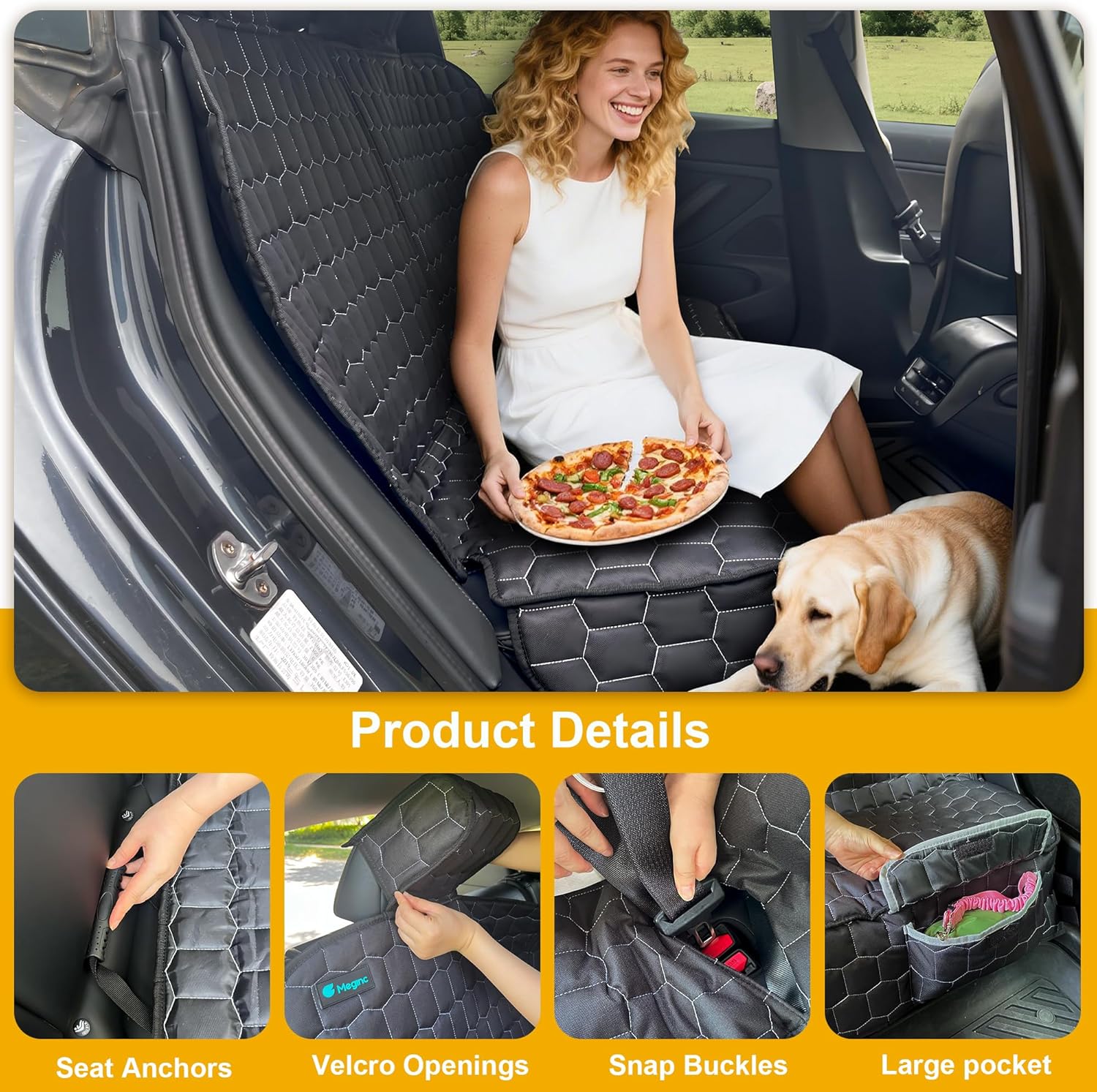 Dog Car Seat Covers for Tesla Model 3,100%...