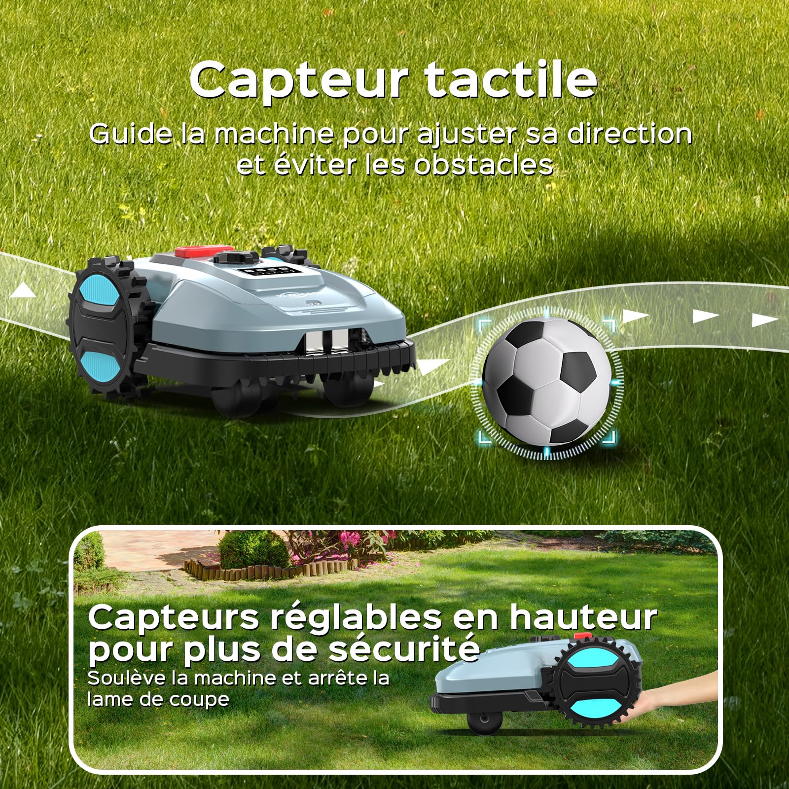 YARDCARE E400 Robot Tondeuse — vue 2