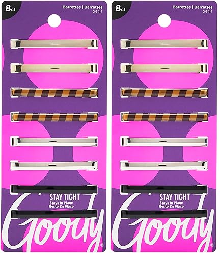 Vista 12 de Hebillas clásicas de metal para el cabello por Goody, paquete de de 1 Carey