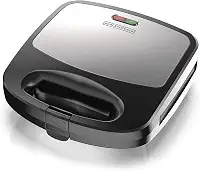 BLACK+DECKER Ferro de waffle 3 em 1, WM2000SD, grelha e prensa de sanduíche, placas removíveis antiaderentes, design compacto que economiza espaço