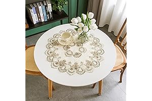 Lace Round Tablecloth Doilies Table Runner for Dressers, Parties