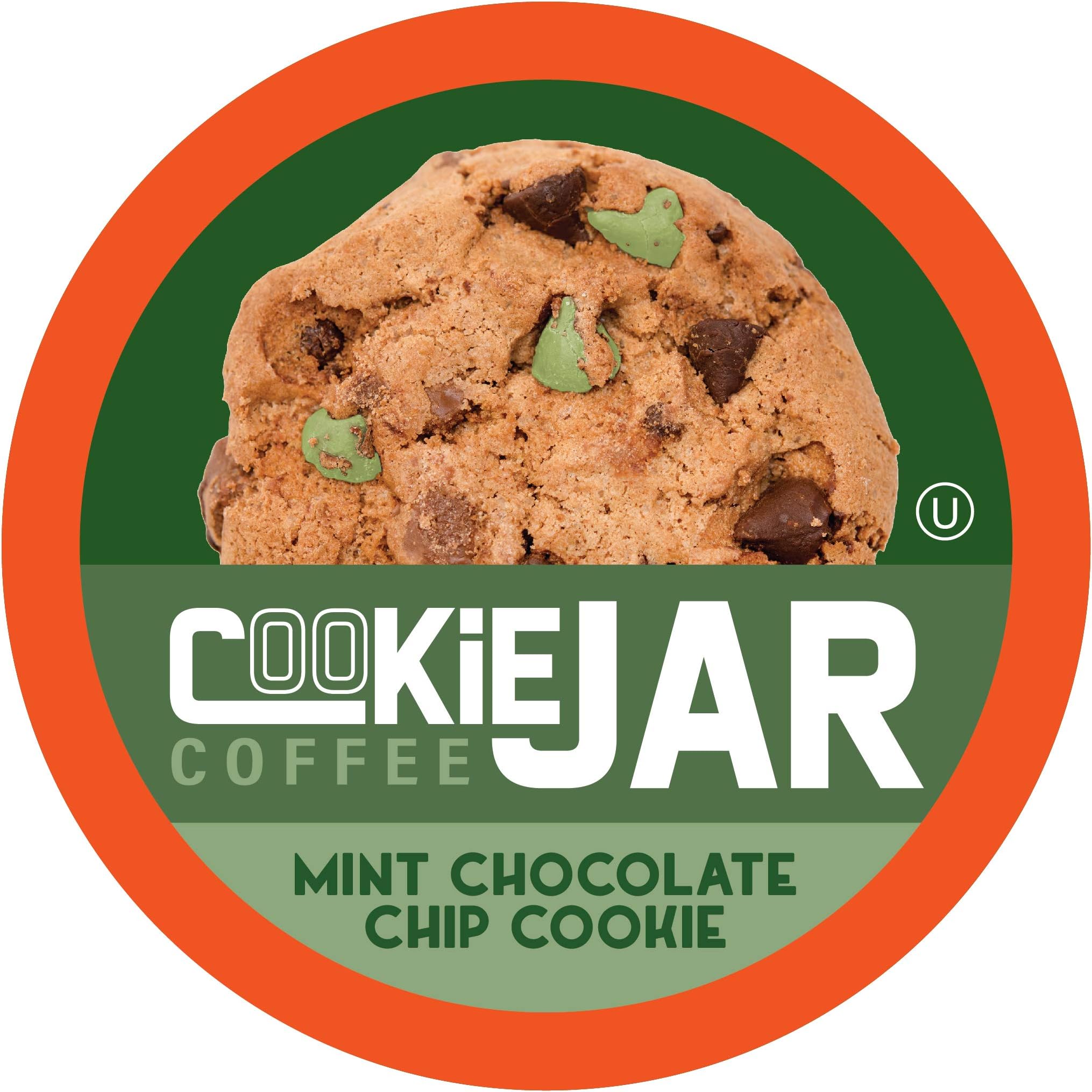 Mint Chocolate Chip Flavored Coffee Pods for Keurig K Cup Brewers, 40 Count – Refreshing Mint and Chocolate Blend for a Unique Coffee Experience