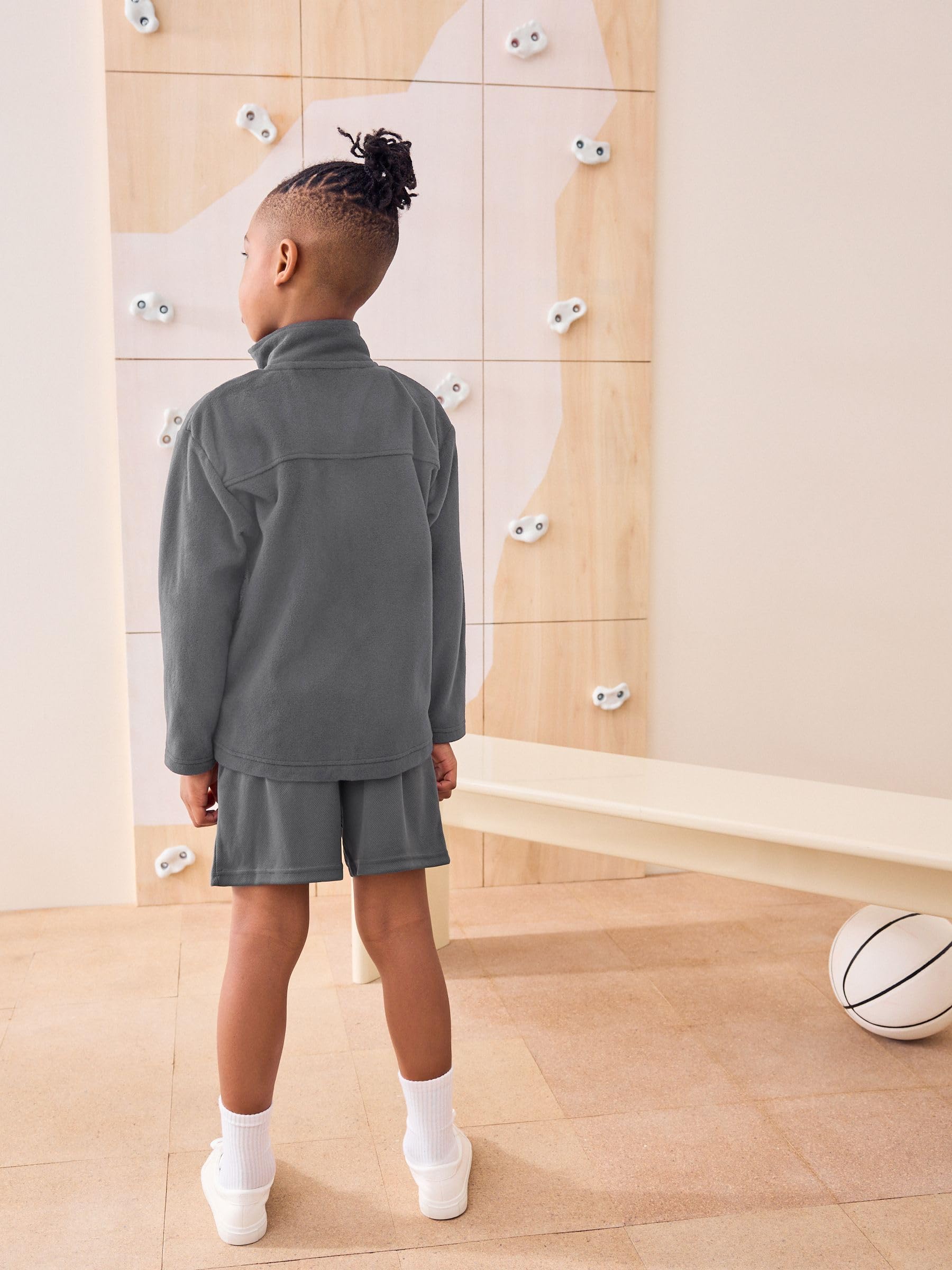 NEXT Niños Chaqueta de forro polar con cremallera y bolsillos
